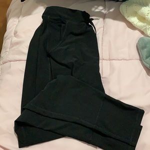 BLACK SPANDEX JOGGERS -NEVER WORN